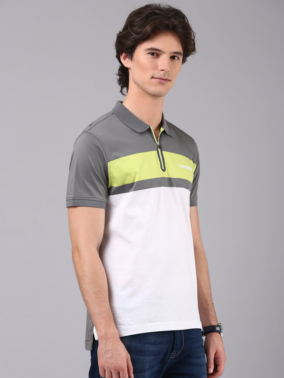 TVS Originals Racing 100% Cotton Mercerised Polo T-Shirt | 180 GSM | Sleek Zipper Placket | Soft Sheen Finish | Lightweight & Durable | Regular Fit | Heat-Sealed Neck | Premium Everyday Wear